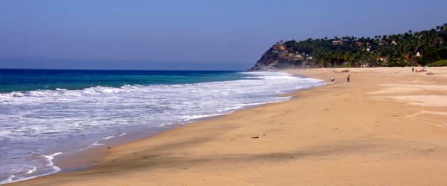 San Pancho: the beach in front of the town on the Pacific coast of Nayarit
