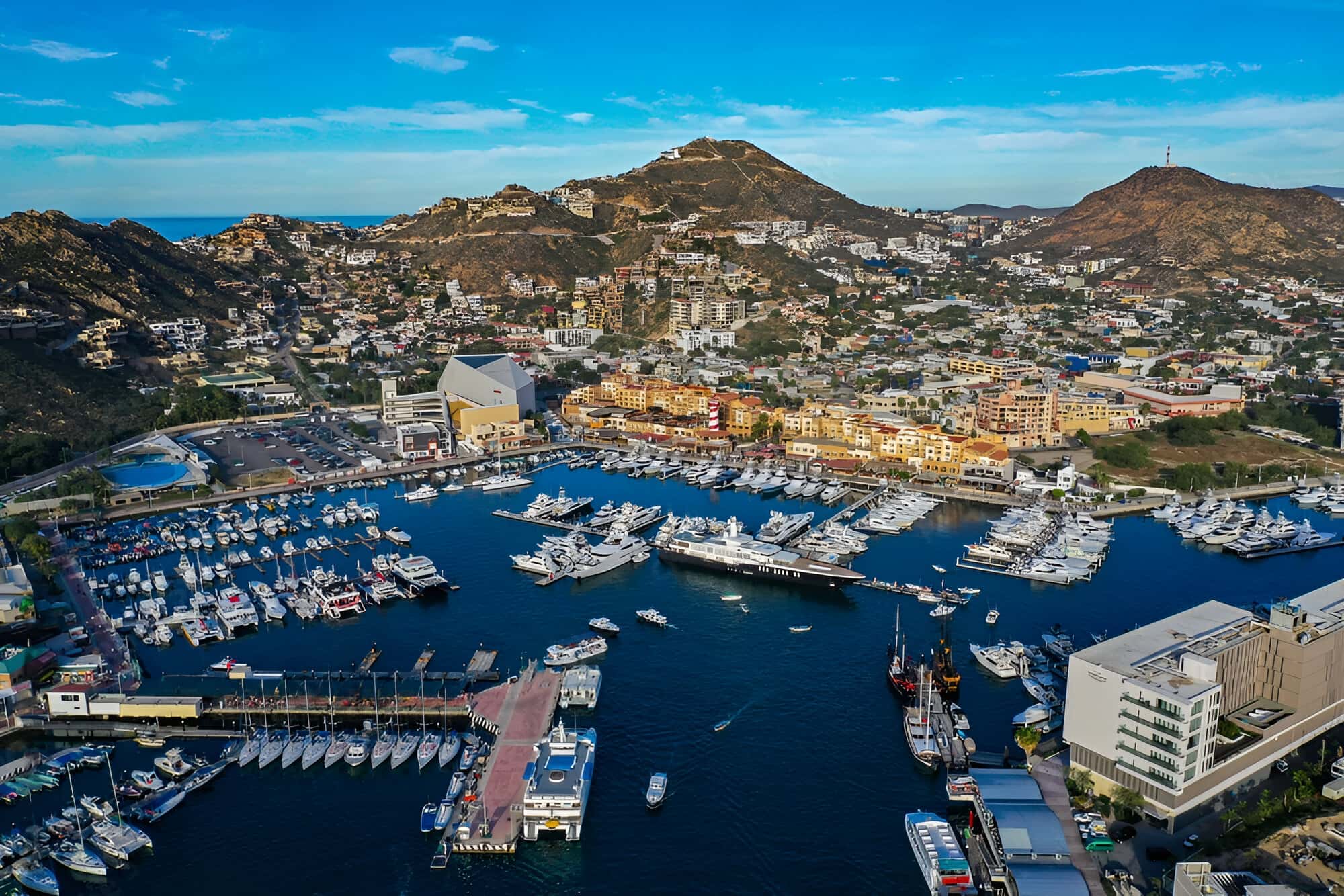 Marina Cabo San Lucas from the air